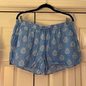 vineyard vines Block Print Flower Pull-On Shorts
